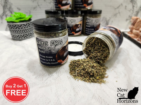 Lions Mane Catnip 100% USA Grown Organic Blend Catnip - 1cup Super Strong Aroma!